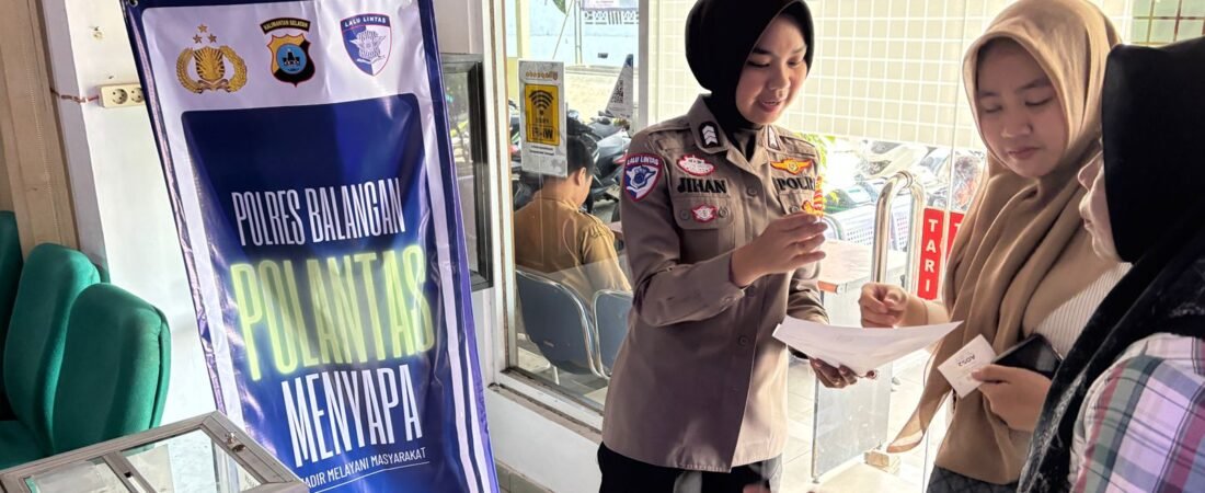 POLANTAS MENYAPA DIBIDANG REGIDENT POLRES BALANGAN