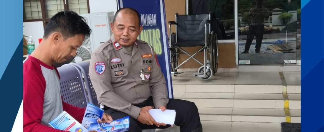 Polantas Balangan Sapa Masyarakat, Edukasi Layanan Regident SIM dan STNK