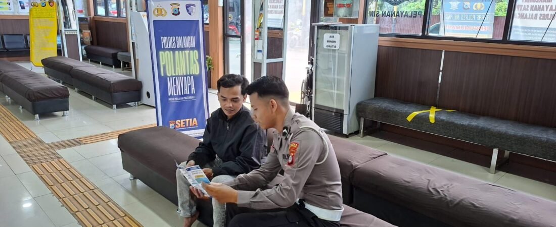 🚨 BREAKING NEWS: SAT LANTAS POLRES BALANGAN GELAR “POLANTAS MENYAPA” DI BIDANG REGIDENT 🚨