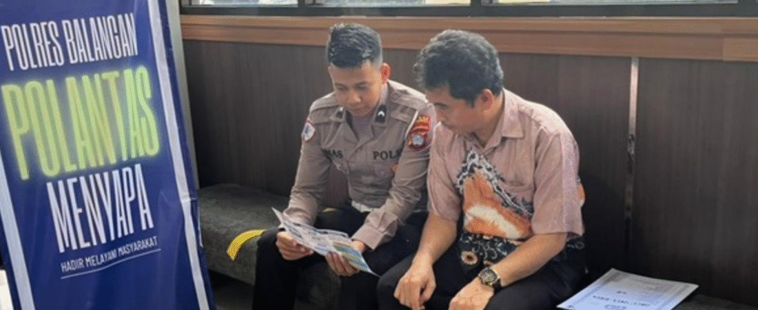 Polantas Menyapa, Sat Lantas Polres Balangan Berikan Edukasi Pelayanan Regident