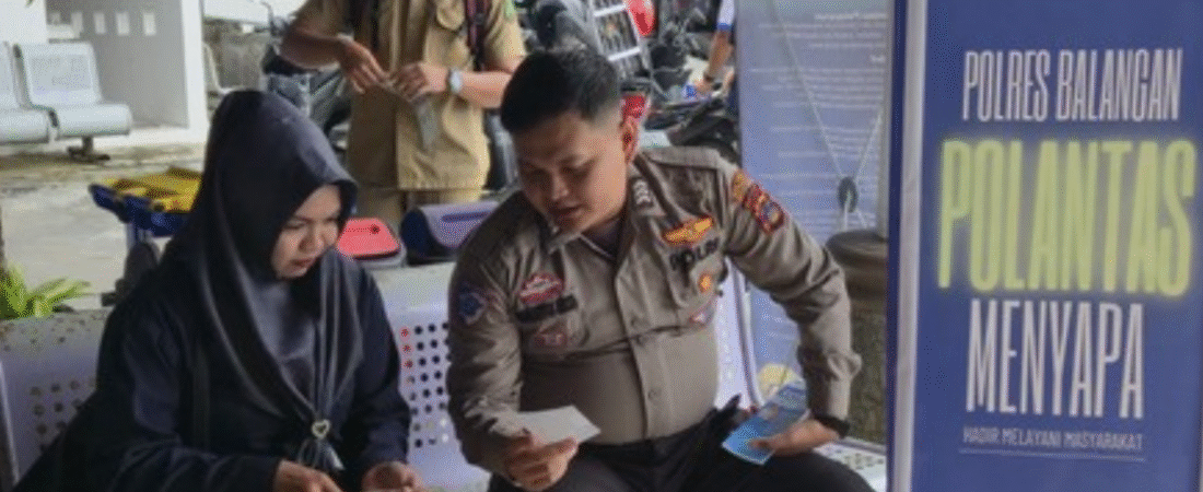 Sat Lantas Polres Balangan Gelar “Polantas Menyapa” di Samsat Paringin