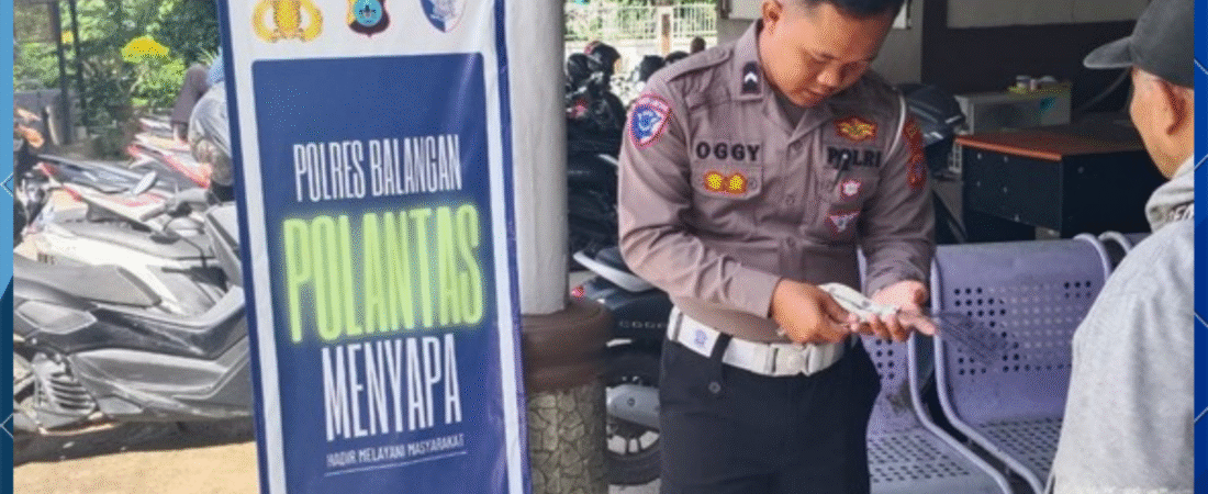 Sat Lantas Polres Balangan Gelar “Polantas Menyapa” di Bidang Regident