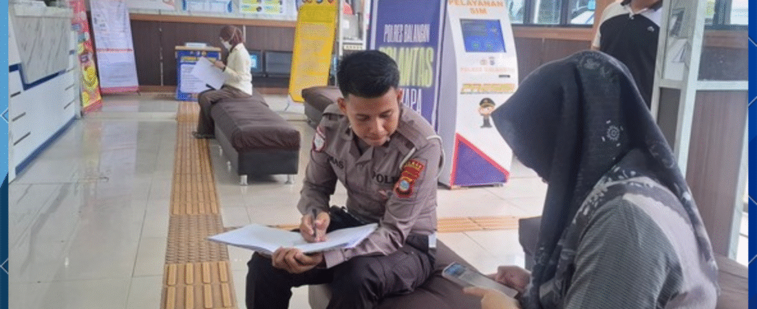 Sat Lantas Polres Balangan Gelar Kegiatan “Polantas Menyapa” di Bidang Regident