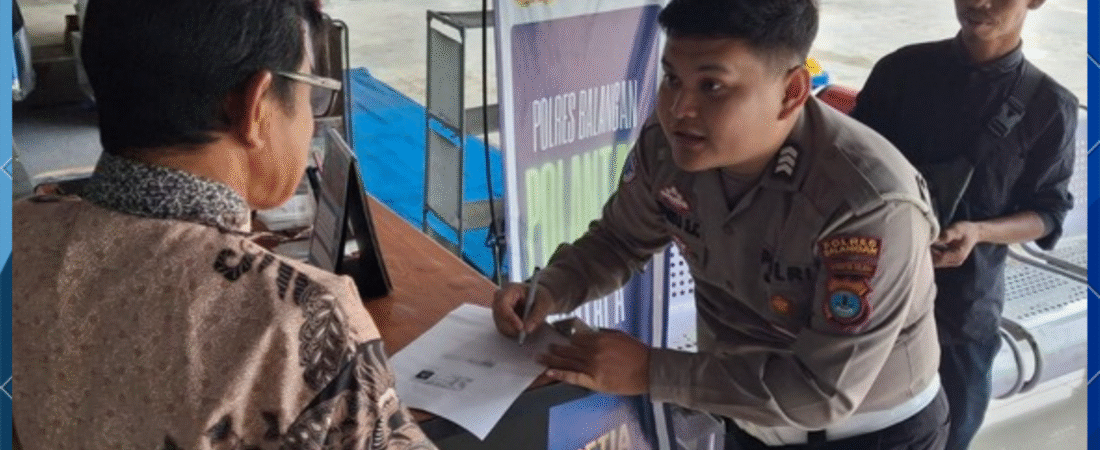 Sat Lantas Polres Balangan Gelar Kegiatan Polantas Menyapa di Bidang Regident