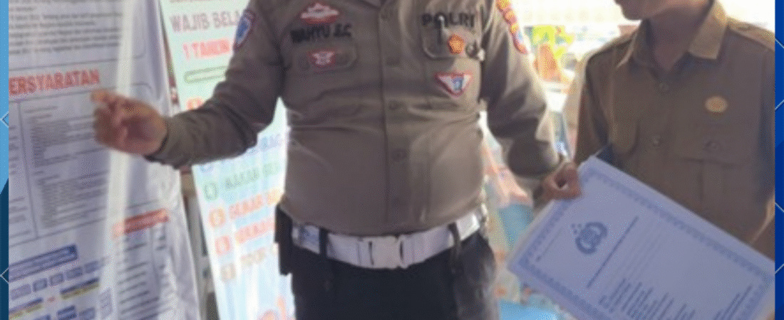 POLANTAS MENYAPA, SAT LANTAS POLRES BALANGAN BERIKAN EDUKASI DAN PELAYANAN REGIDENT
