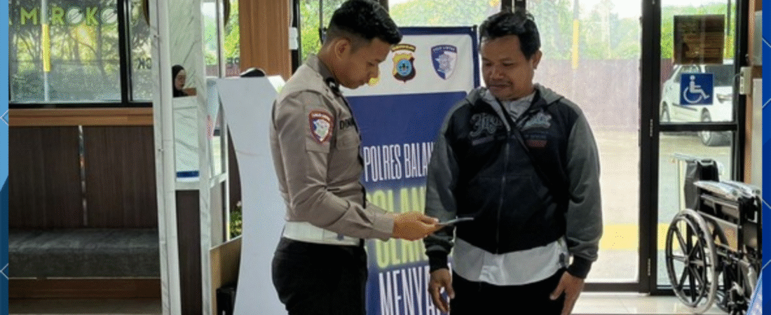 Polantas Menyapa di Bidang Regident, Sat Lantas Polres Balangan Berikan Edukasi dan Pelayanan Humanis