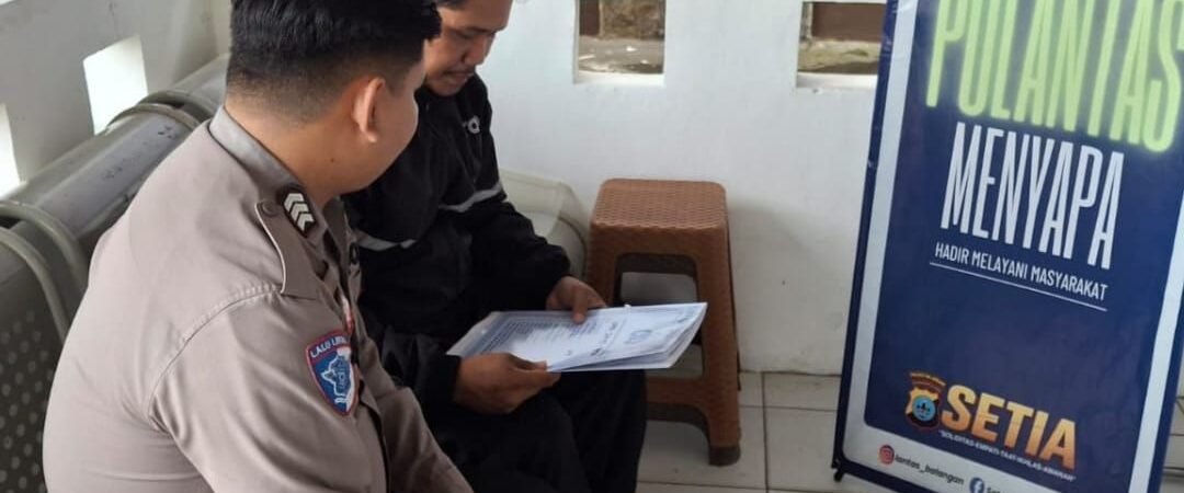 Sat Lantas Polres Balangan Gelar Kegiatan “Polantas Menyapa” di Bidang Regident
