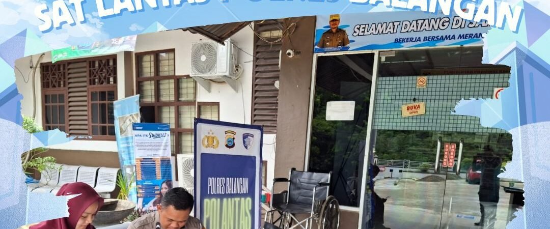 POLANTAS MENYAPA, SAT LANTAS POLRES BALANGAN BERIKAN EDUKASI DAN PELAYANAN HUMANIS DI BIDANG REGIDENT