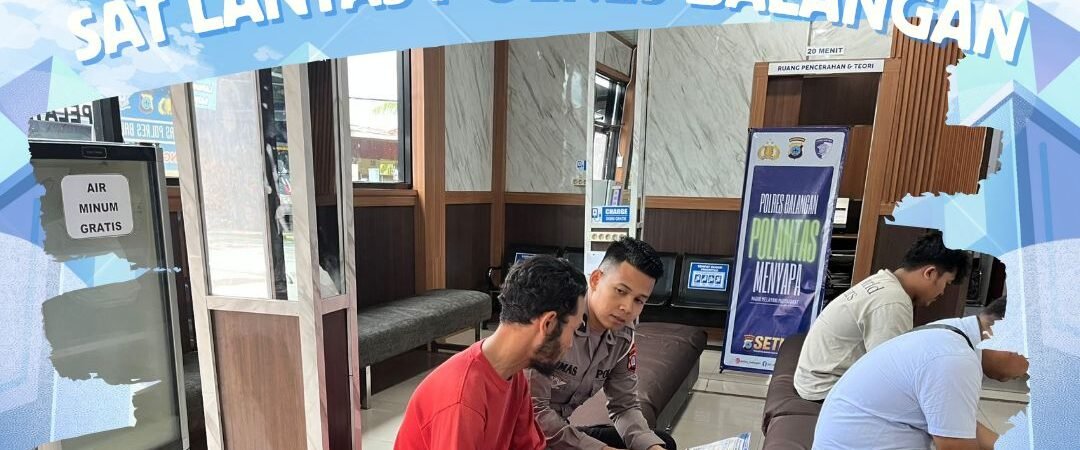 POLANTAS MENYAPA DI BIDANG REGIDENT, SAT LANTAS Polres Balangan HADIRKAN PELAYANAN HUMANIS