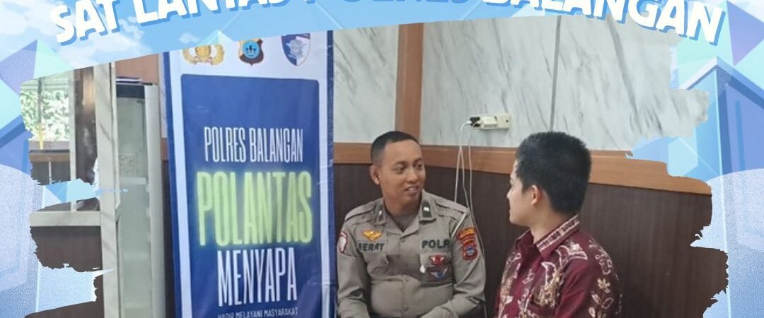 POLANTAS MENYAPA DI BIDANG REGIDENTSAT LANTAS POLRES BALANGAN