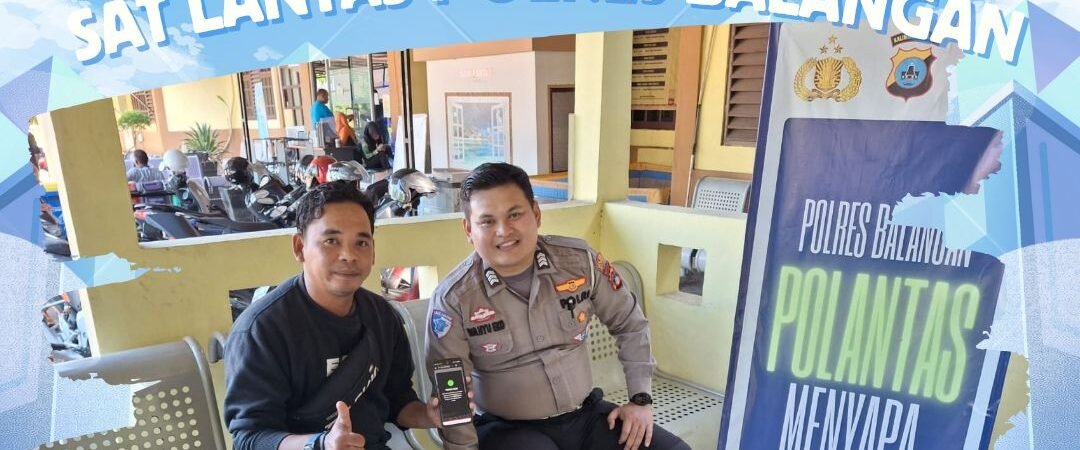 Polantas Menyapa, Sat Lantas Polres Balangan Tingkatkan Pelayanan Regident kepada Masyarakat