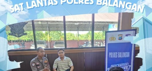 POLANTAS KARIB SAT LANTAS POLRES BALANGAN HADIRKAN PELAYANAN REGIDENT YANG HUMANIS DAN RESPONSIF KEPADA MASYARAKAT